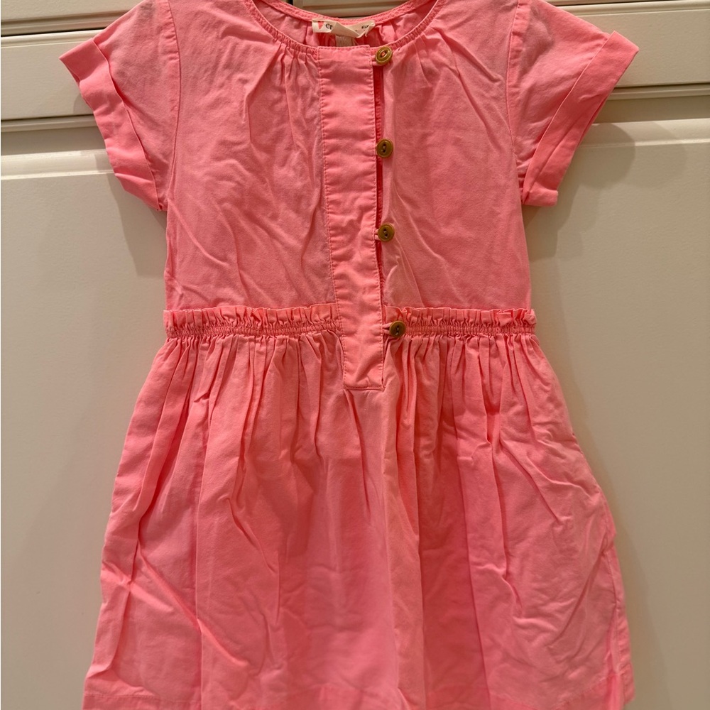 Crewcuts Pink Button-Down Kids Dress